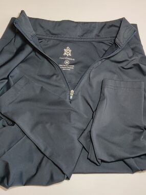 Turtleson Mens M Tour Performance 1/4 Zip Golf Pullover Dark Blue/Gray - Korea